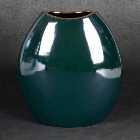 WAZON DEKORACYJNY AMORA2 (1) 22 X 12 X 25 CM ZIELONY WAZON DEKORACYJNY AMORA2 (1) 22 X 12 X 25 CM ZIELONY