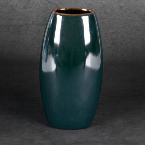 WAZON DEKORACYJNY AMORA2 (5) 13 X 9 X 25 CM ZIELONY WAZON DEKORACYJNY AMORA2 (5) 13 X 9 X 25 CM ZIELONY