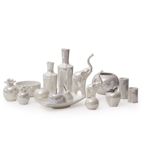 WAZON DEKORACYJNY SIMONA3 (02) FI 13 X 36 CM PERŁOWY WAZON DEKORACYJNY SIMONA3 (02) FI 13 X 36 CM PERŁOWY