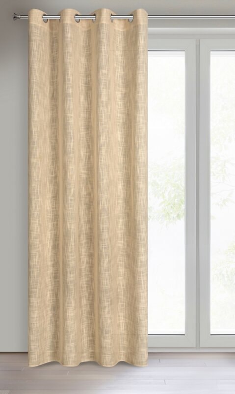 ZASŁONA GOTOWA LIREN 140 X 250 CM BEŻOWY ZASŁONA GOTOWA LIREN 140 X 250 CM BEŻOWY