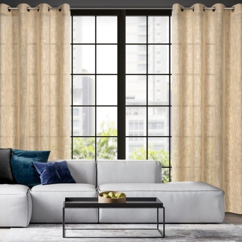 ZASŁONA GOTOWA LIREN 140 X 250 CM BEŻOWY ZASŁONA GOTOWA LIREN 140 X 250 CM BEŻOWY