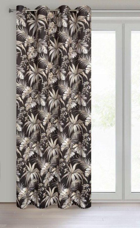 ZASŁONA GOTOWA MAGI 140 X 250 CM CZARNY ZASŁONA GOTOWA MAGI 140 X 250 CM CZARNY