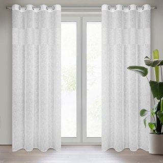 ZASŁONA GOTOWA VICKY 140 X 250 CM BIAŁY