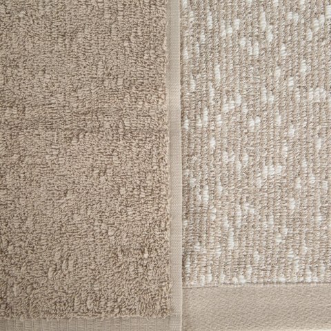 KOMPLET RĘCZNIKÓW 2 37 X 25 X 10 CM JASNOBRĄZOWY KOMPLET RĘCZNIKÓW 2 37 X 25 X 10 CM JASNOBRĄZOWY