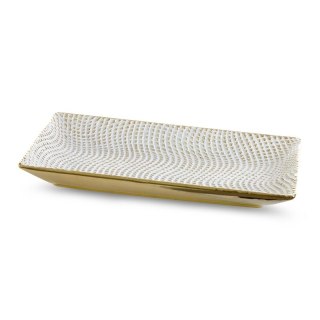 PATERA DEKORACYJNA VERDA (02) 35 X 20 X 4 CM BIAŁY