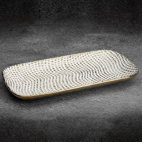PATERA DEKORACYJNA VERDA (03) 30 X 16 X 3 CM BIAŁY PATERA DEKORACYJNA VERDA (03) 30 X 16 X 3 CM BIAŁY