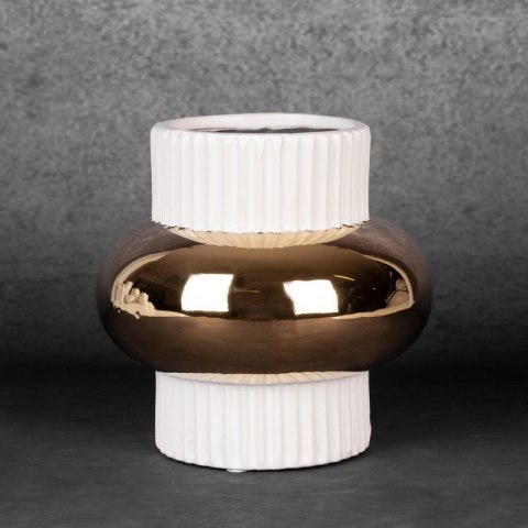 WAZON DEKORACYJNY MONA (05) FI 16 X 16 CM BIAŁY WAZON DEKORACYJNY MONA (05) FI 16 X 16 CM BIAŁY