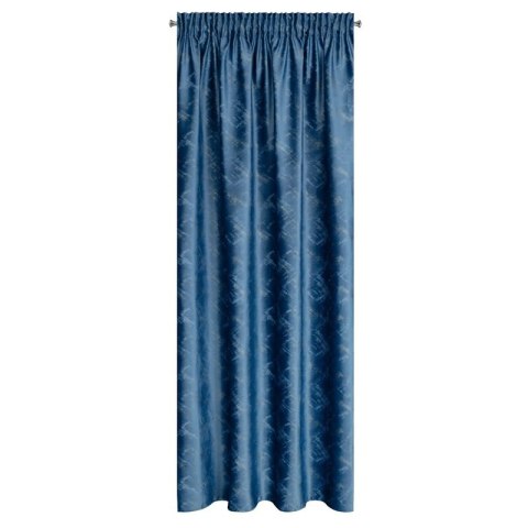 ZASŁONA GOTOWA ADRIA NA TAŚMIE 140 X 270 CM NIEBIESKI ZASŁONA GOTOWA ADRIA NA TAŚMIE 140 X 270 CM NIEBIESKI