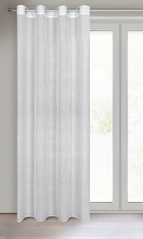 ZASŁONA GOTOWA CINDY 140 X 250 CM BIAŁY ZASŁONA GOTOWA CINDY 140 X 250 CM BIAŁY