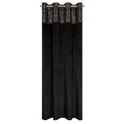 ZASŁONA GOTOWA LIZA 140 X 250 CM CZARNY ZASŁONA GOTOWA LIZA 140 X 250 CM CZARNY