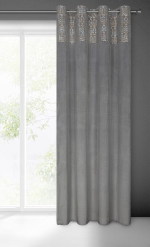 ZASŁONA GOTOWA LIZA 140 X 250 CM STALOWY ZASŁONA GOTOWA LIZA 140 X 250 CM STALOWY