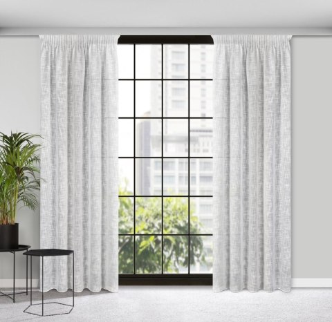 ZASŁONA GOTOWA RUBI NA TAŚMIE 140 X 270 CM BIAŁY ZASŁONA GOTOWA RUBI NA TAŚMIE 140 X 270 CM BIAŁY