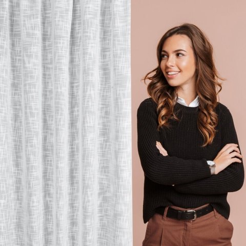 ZASŁONA GOTOWA RUBI NA TAŚMIE 140 X 270 CM BIAŁY ZASŁONA GOTOWA RUBI NA TAŚMIE 140 X 270 CM BIAŁY