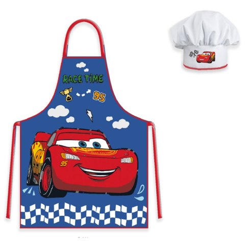 Fartuszek dziecięcy z czapką Cars 001 Fartuszek dziecięcy z czapką Cars 001