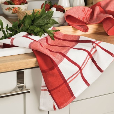 KRATI Ścierka kuchenna, rozmiar 50x70cm, kolor czerwony 005 (promocja) KRATI Ścierka kuchenna, rozmiar 50x70cm, kolor czerwony 005 (promocja)