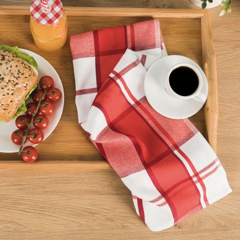 KRATI Ścierka kuchenna, rozmiar 50x70cm, kolor czerwony 005 (promocja) KRATI Ścierka kuchenna, rozmiar 50x70cm, kolor czerwony 005 (promocja)