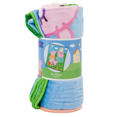 Koc polarowy 150x200 Świnka Peppa (coral) Koc polarowy 150x200 Świnka Peppa (coral)