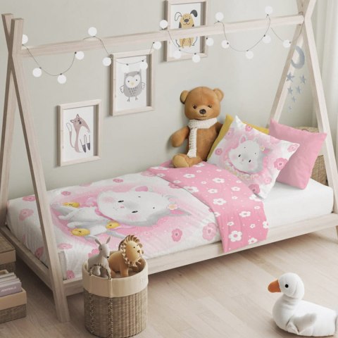 Pościel bawełna 100x135 + 40x60 Kotek róż Pościel bawełna 100x135 + 40x60 Kotek róż