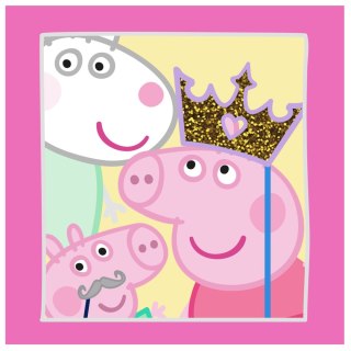 Ręcznik prasowany dziecięcy 30x30 Świnka Peppa róż