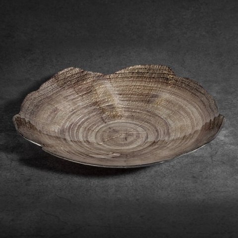 SZKLANA MISA DEKORACYJNA PARI (03) 40 X 39 X 7 CM BRĄZOWY SZKLANA MISA DEKORACYJNA PARI (03) 40 X 39 X 7 CM BRĄZOWY