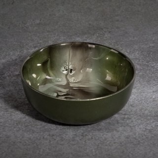 SZKLANA MISA DEKORACYJNA SABA (01) FI 16 X 6 CM ZIELONY