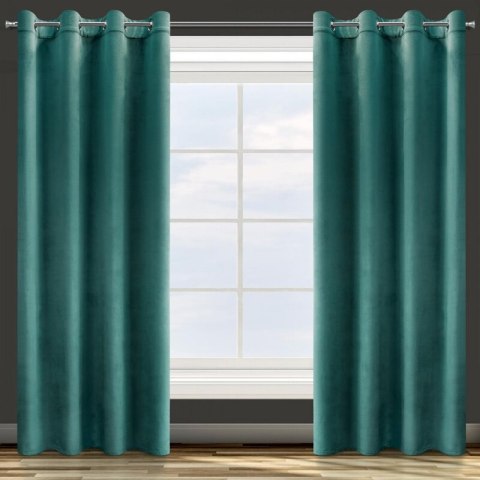 ZASŁONA GOTOWA D91 ROSA 140 X 250 CM CIEMNOTURKUSOWY ZASŁONA GOTOWA D91 ROSA 140 X 250 CM CIEMNOTURKUSOWY