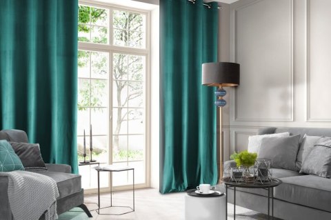 ZASŁONA GOTOWA D91 ROSA 140 X 250 CM CIEMNOTURKUSOWY ZASŁONA GOTOWA D91 ROSA 140 X 250 CM CIEMNOTURKUSOWY