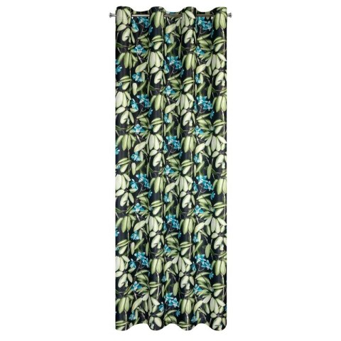 ZASŁONA GOTOWA LONI 140 X 250 CM CZARNY ZASŁONA GOTOWA LONI 140 X 250 CM CZARNY