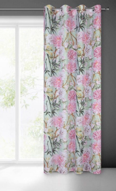 ZASŁONA GOTOWA NYDIA 140 X 250 CM MIĘTOWY ZASŁONA GOTOWA NYDIA 140 X 250 CM MIĘTOWY