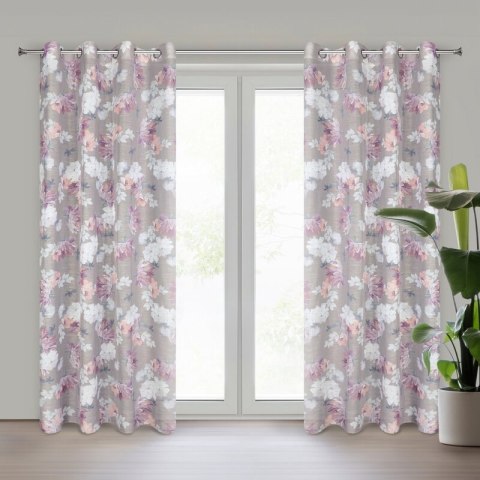 ZASŁONA GOTOWA SHERRY 140 X 250 CM SREBRNY ZASŁONA GOTOWA SHERRY 140 X 250 CM SREBRNY