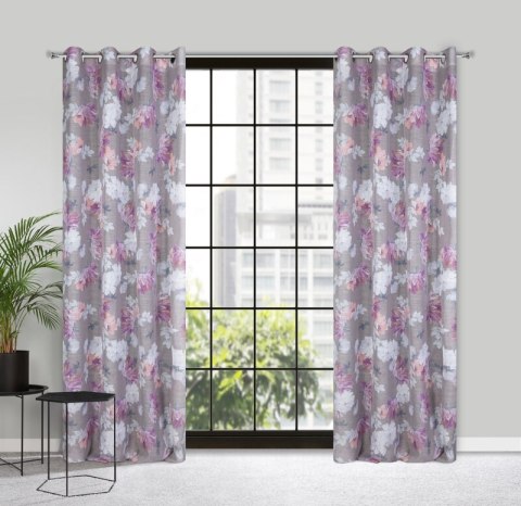 ZASŁONA GOTOWA SHERRY 140 X 250 CM SREBRNY ZASŁONA GOTOWA SHERRY 140 X 250 CM SREBRNY