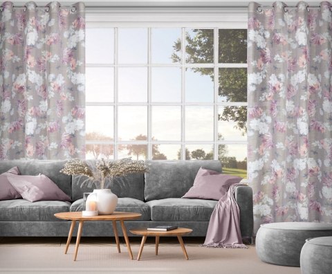 ZASŁONA GOTOWA SHERRY 140 X 250 CM SREBRNY ZASŁONA GOTOWA SHERRY 140 X 250 CM SREBRNY