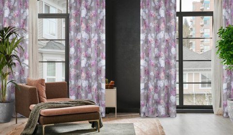 ZASŁONA GOTOWA SHERRY 140 X 250 CM SREBRNY ZASŁONA GOTOWA SHERRY 140 X 250 CM SREBRNY