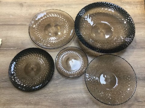 SZKLANA MISA DEKORACYJNA LEA (02) FI 21 X 10 CM CZARNY SZKLANA MISA DEKORACYJNA LEA (02) FI 21 X 10 CM CZARNY