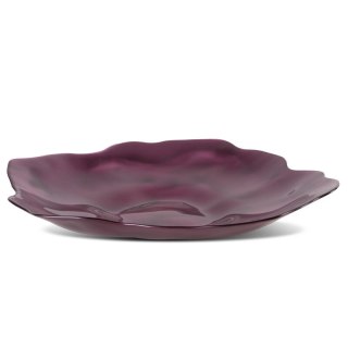 SZKLANA MISA DEKORACYJNA NIKOL FI 40 X 5 CM BURGUNDOWY