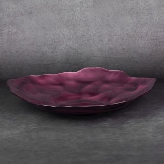 SZKLANA MISA DEKORACYJNA NIKOL FI 40 X 5 CM BURGUNDOWY