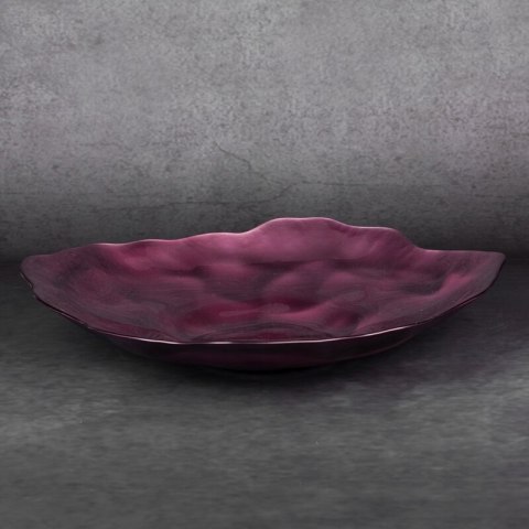SZKLANA MISA DEKORACYJNA NIKOL FI 40 X 5 CM BURGUNDOWY SZKLANA MISA DEKORACYJNA NIKOL FI 40 X 5 CM BURGUNDOWY