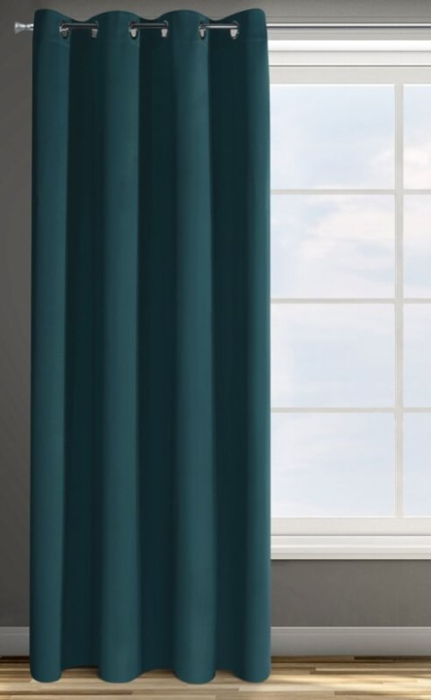 ZASŁONA GOTOWA D91 PARISA 135 X 250 CM CIEMNOTURKUSOWY ZASŁONA GOTOWA D91 PARISA 135 X 250 CM CIEMNOTURKUSOWY