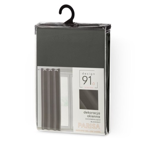 ZASŁONA GOTOWA D91 PARISA 135 X 250 CM GRAFITOWY ZASŁONA GOTOWA D91 PARISA 135 X 250 CM GRAFITOWY