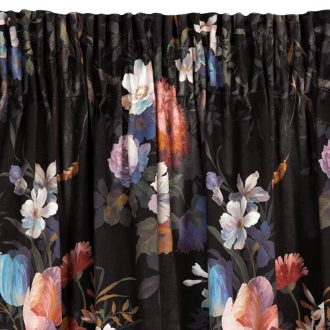 ZASŁONA GOTOWA KAREN NA TAŚMIE 140 X 270 CM CZARNY ZASŁONA GOTOWA KAREN NA TAŚMIE 140 X 270 CM CZARNY