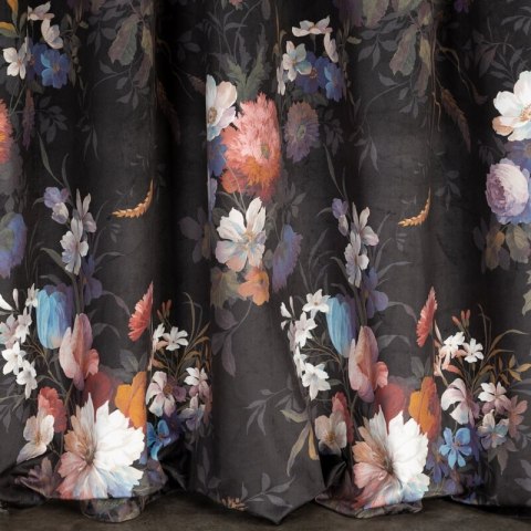 ZASŁONA GOTOWA KAREN NA TAŚMIE 140 X 270 CM CZARNY ZASŁONA GOTOWA KAREN NA TAŚMIE 140 X 270 CM CZARNY