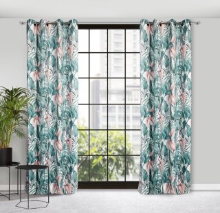 ZASŁONA GOTOWA MADERA 140 X 250 CM ZIELONY