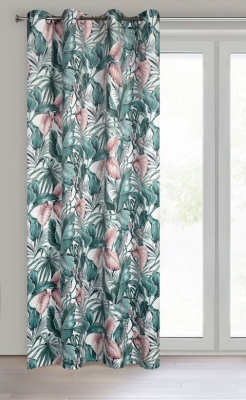 ZASŁONA GOTOWA MADERA 140 X 250 CM ZIELONY ZASŁONA GOTOWA MADERA 140 X 250 CM ZIELONY