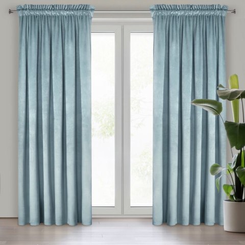 ZASŁONA GOTOWA MELANIE NA TAŚMIE 140 X 270 CM MORSKI ZASŁONA GOTOWA MELANIE NA TAŚMIE 140 X 270 CM MORSKI