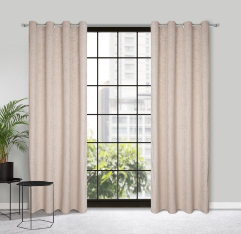 ZASŁONA GOTOWA OCTAVIA 140 X 250 CM BEŻOWY ZASŁONA GOTOWA OCTAVIA 140 X 250 CM BEŻOWY