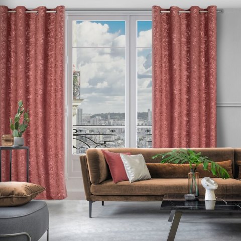 ZASŁONA GOTOWA OCTAVIA 140 X 250 CM CIEMNORÓŻOWY ZASŁONA GOTOWA OCTAVIA 140 X 250 CM CIEMNORÓŻOWY