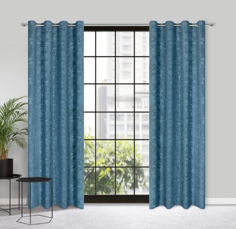 ZASŁONA GOTOWA OCTAVIA 140 X 250 CM NIEBIESKI ZASŁONA GOTOWA OCTAVIA 140 X 250 CM NIEBIESKI