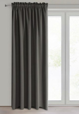 ZASŁONA GOTOWA D91 PARISA NA TAŚMIE 135 X 270 CM GRAFITOWY