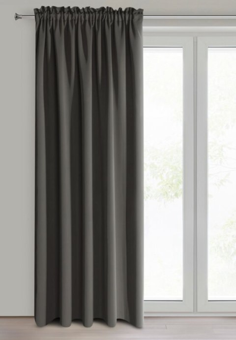 ZASŁONA GOTOWA D91 PARISA NA TAŚMIE 135 X 270 CM GRAFITOWY ZASŁONA GOTOWA D91 PARISA NA TAŚMIE 135 X 270 CM GRAFITOWY