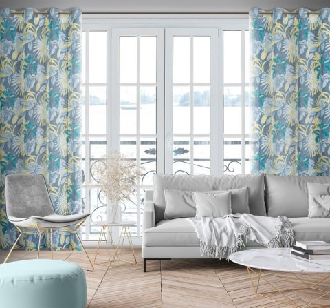 ZASŁONA GOTOWA LENA 140 X 250 CM TURKUSOWY ZASŁONA GOTOWA LENA 140 X 250 CM TURKUSOWY